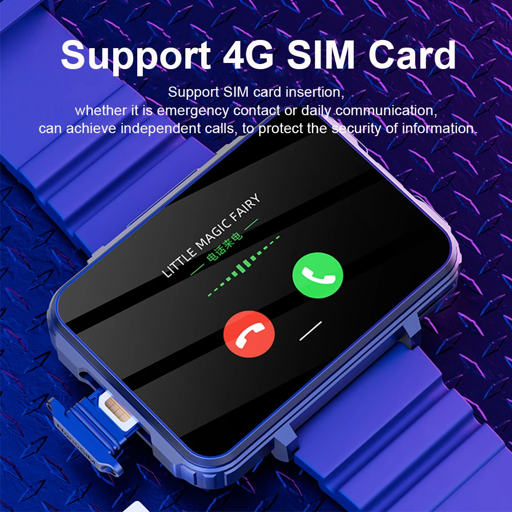 XUESEVEN VP999 2.4inch Large Screen Smart Watch Phone 4G Dual Camera Video Chat 4GB+64GB WIFI GPS Location Sport Smartwatch Men - Image 2