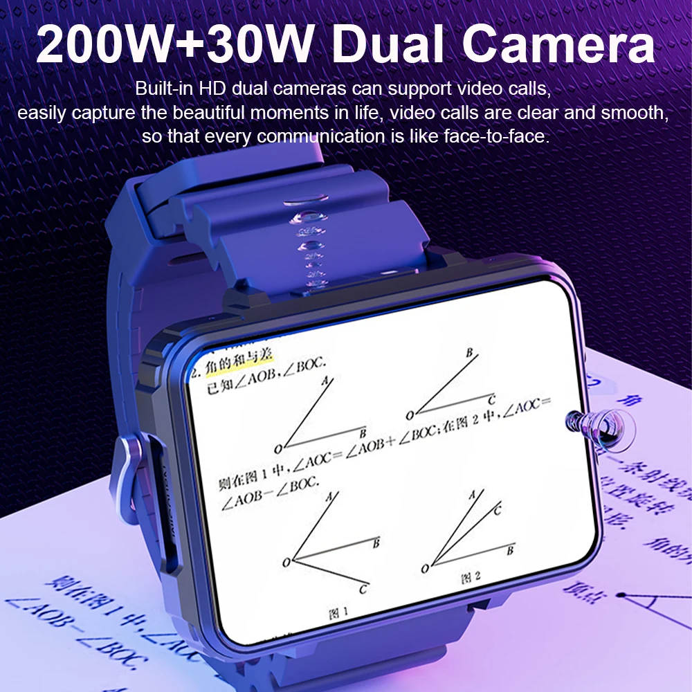 XUESEVEN VP999 2.4inch Large Screen Smart Watch Phone 4G Dual Camera Video Chat 4GB+64GB WIFI GPS Location Sport Smartwatch Men - Image 9