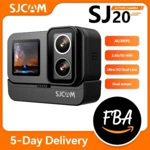 SJCAM SJ20 Action Camera 4K 30fps HDR Camera With Dual Lens 5G WiFi Action Cameras Waterproof Low Light Night Vision Sport Cam
